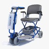 Lexis Light Folding Travel Scooter BLUE + Challenger Mobility Cover
