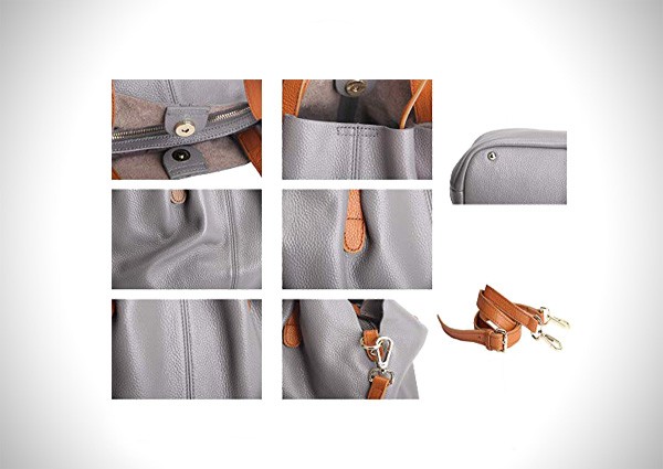 Stylish Top Handle Tote PU Leather Handbag